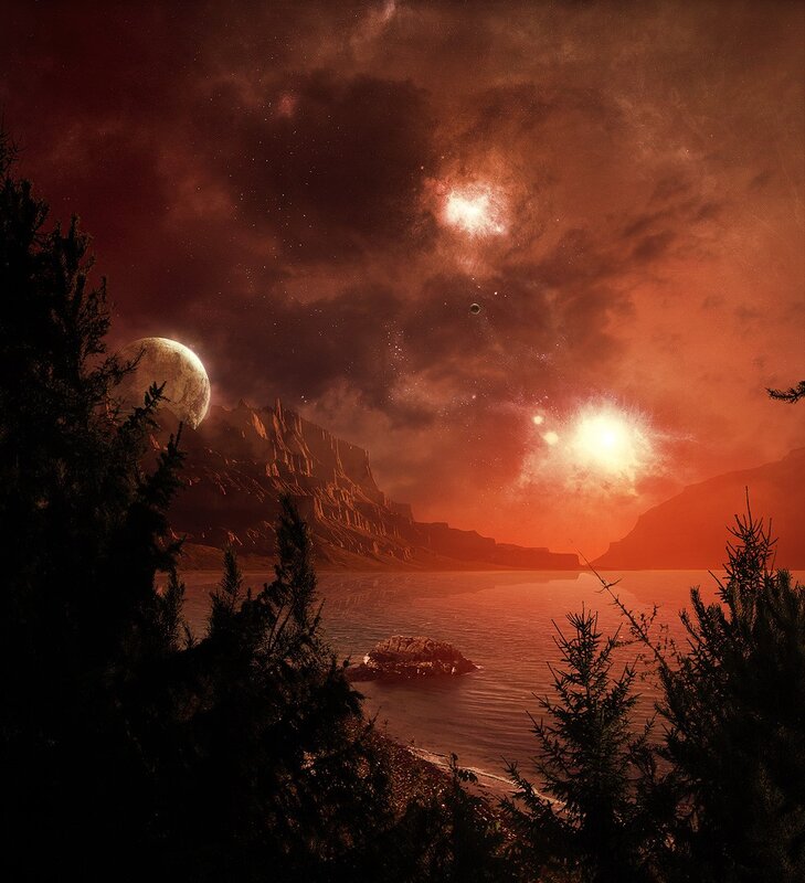 alien planet landscape