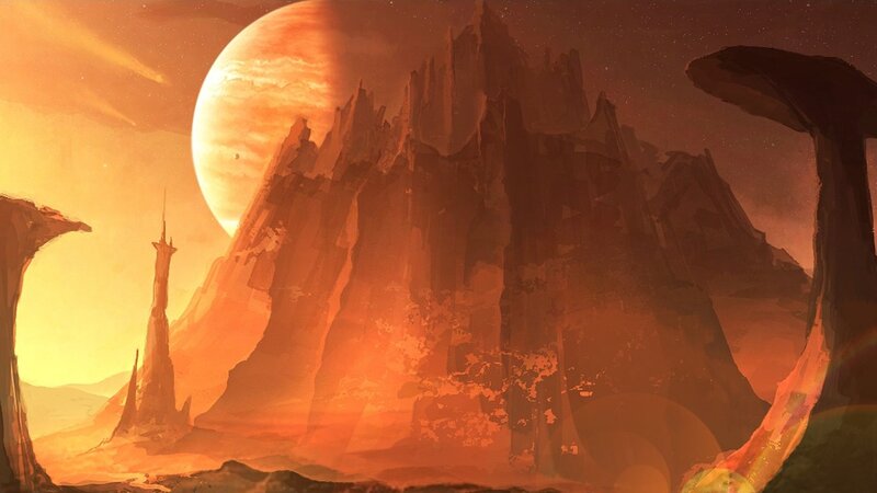 alien planet landscape