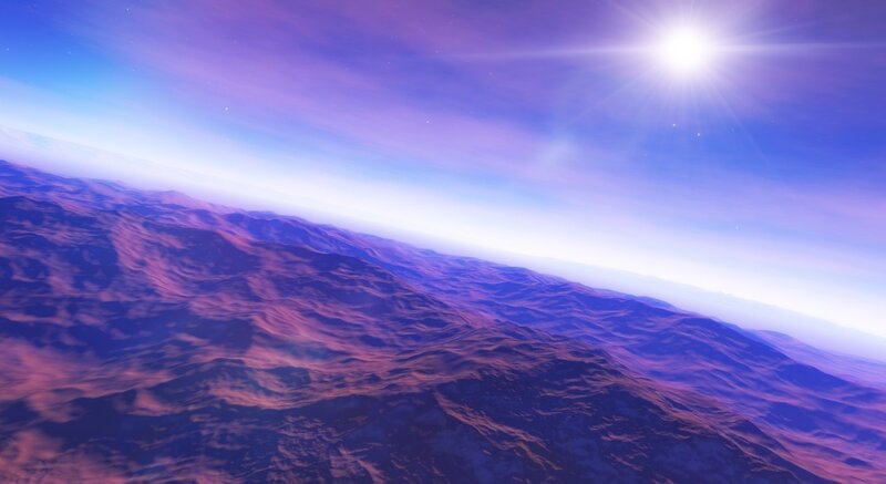 alien planet landscape