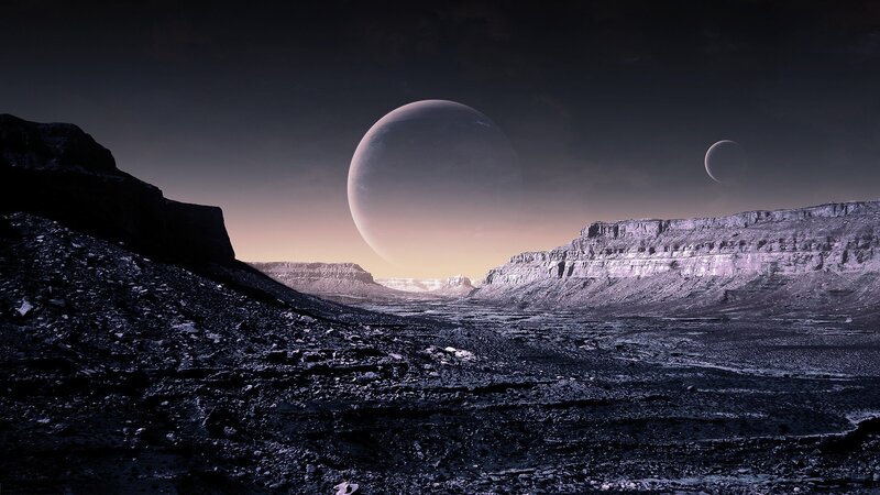 alien planet landscape