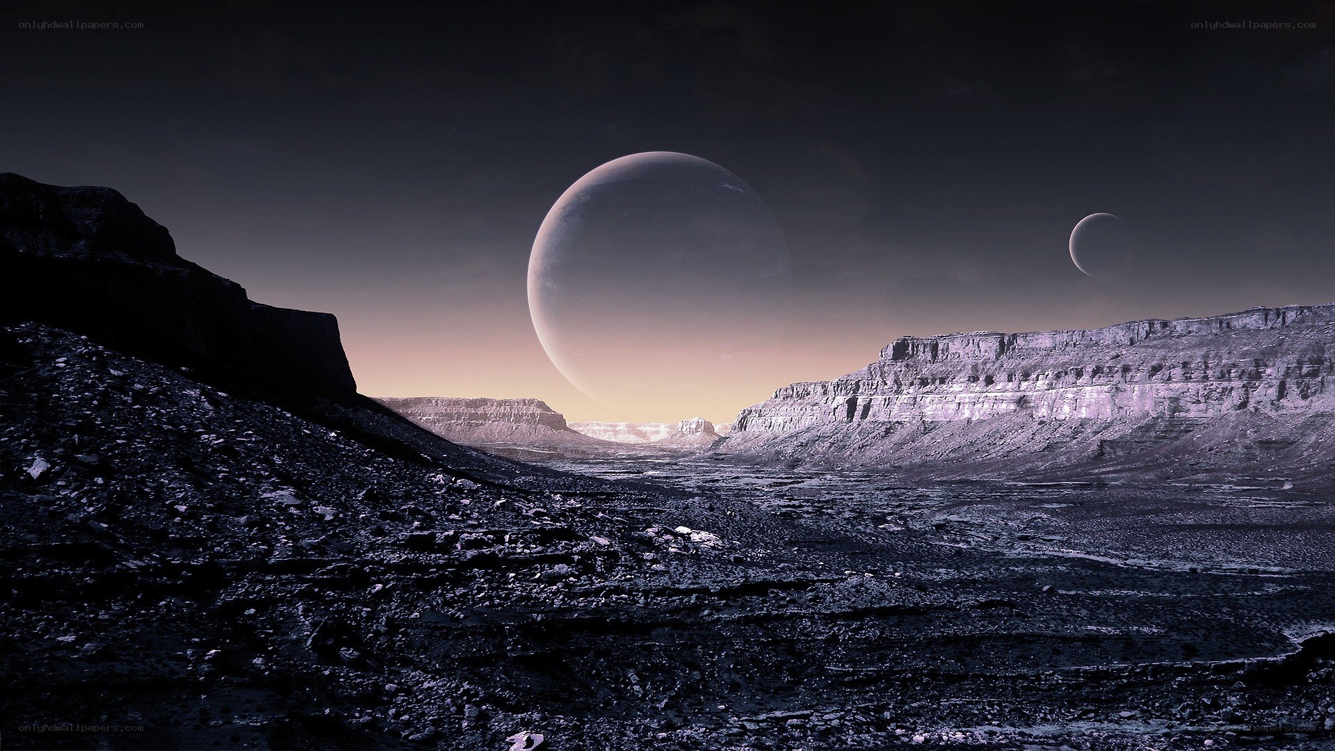 alien planet landscape