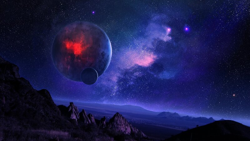 alien planet landscape