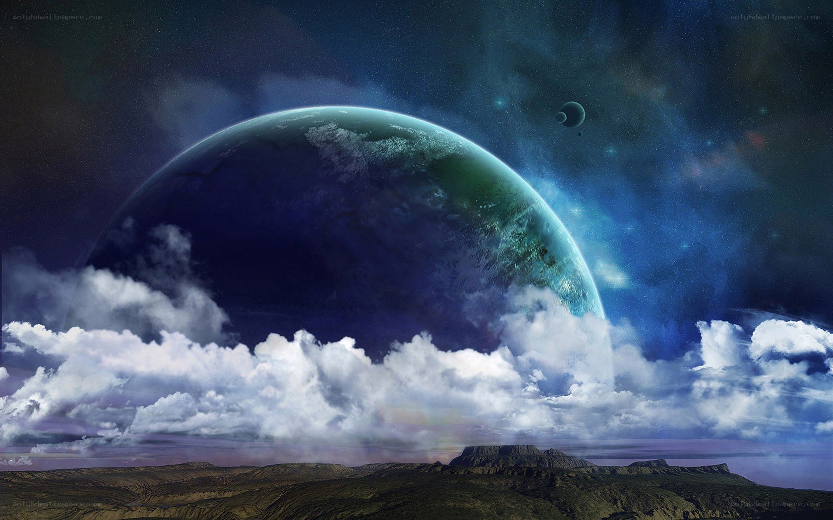 alien planet landscape
