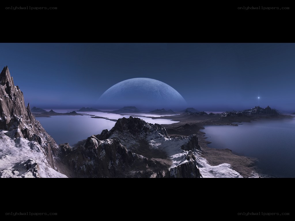 alien planet landscape
