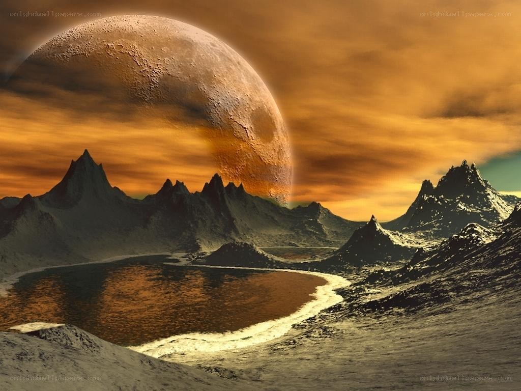 alien planet landscape