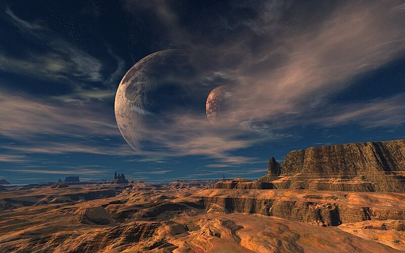 alien planet landscape