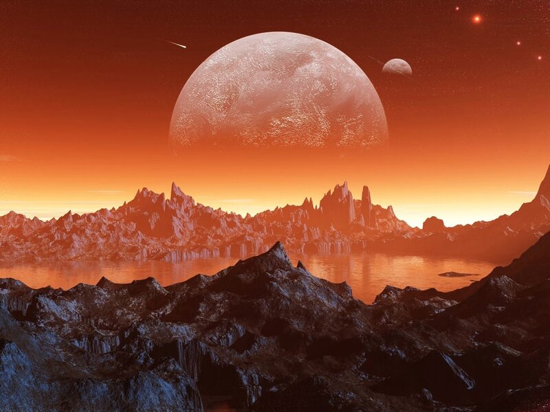 alien planet landscape