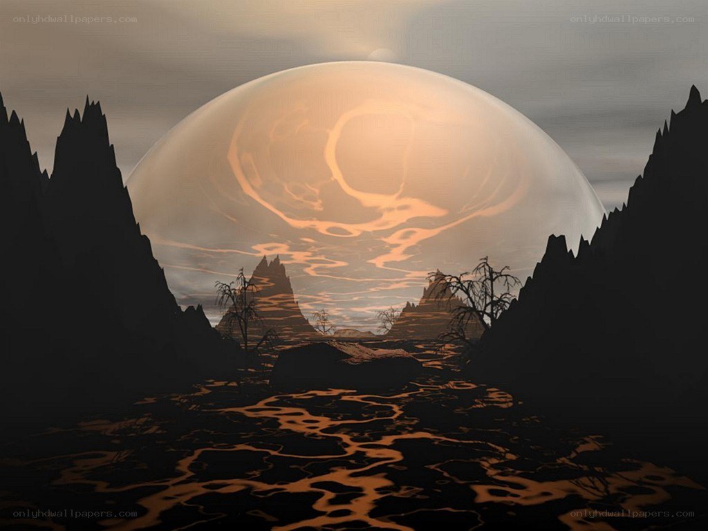 alien planet landscape