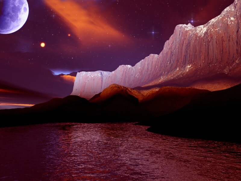 alien planet landscape