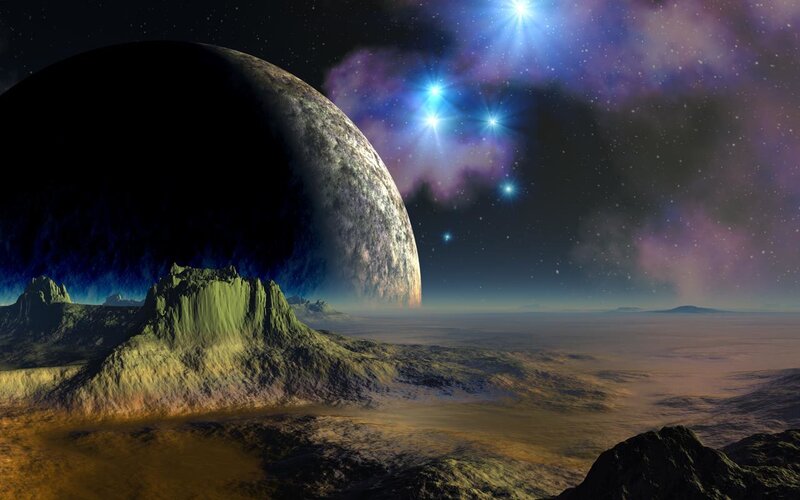 alien planet landscape