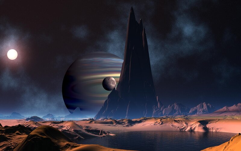 alien planet landscape
