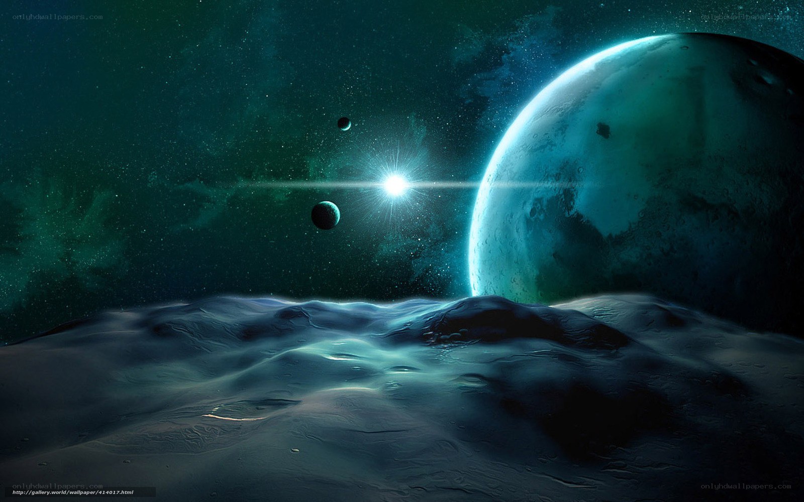 alien planet landscape