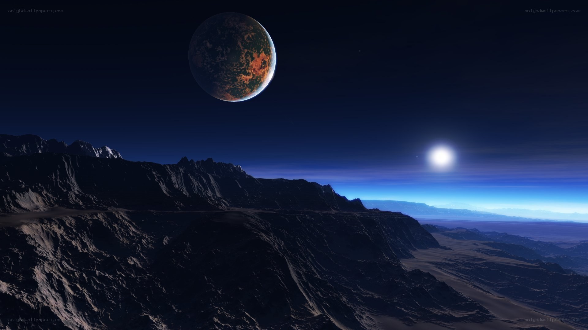 alien planet landscape