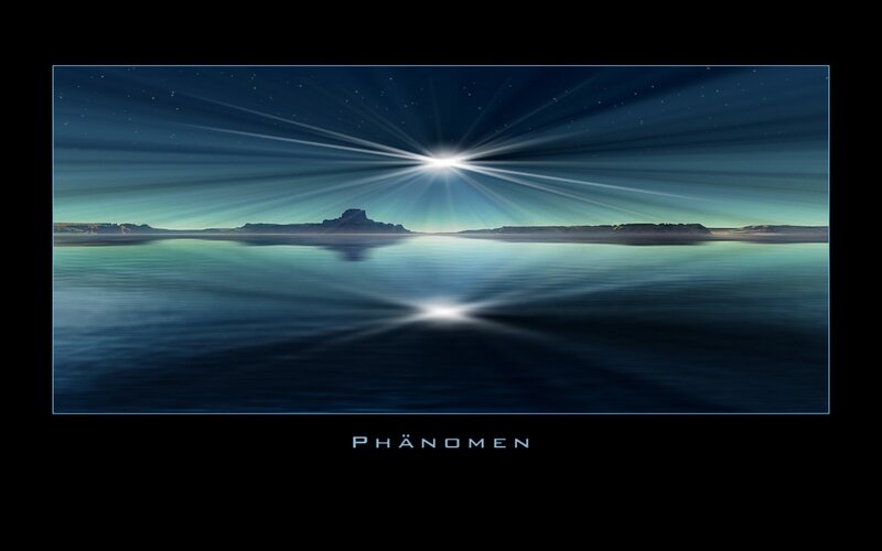 Alien Planet Landscape — Blue, Serene, Night, Digital Art, Star