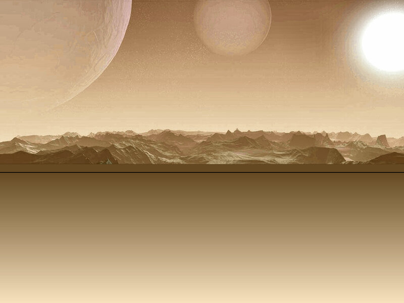 Alien Planet Landscape — Brown, Desolate