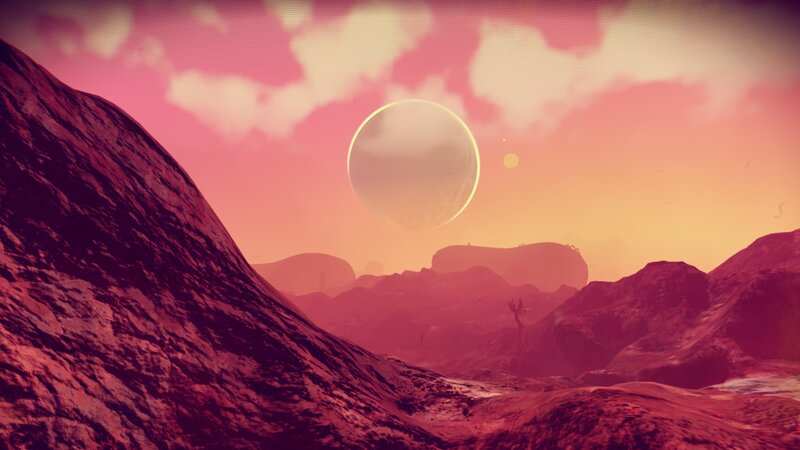 Alien Planet Landscape — Pink, Dramatic