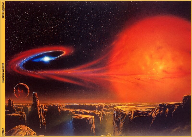 Alien Planet Landscape — Red, Dramatic, Night, Digital Art