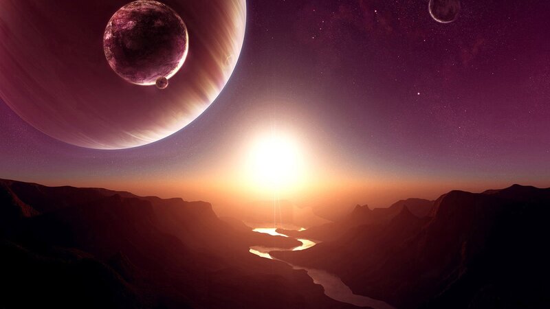 Alien Planet Landscape — River