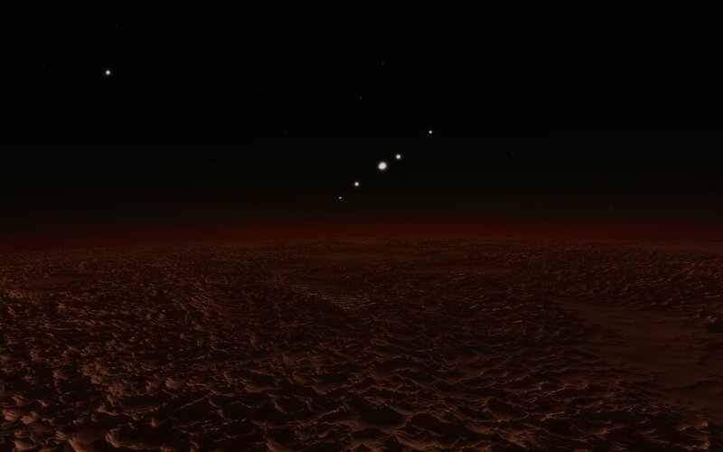 Alien Planet Surface — Black, Desolate, Night