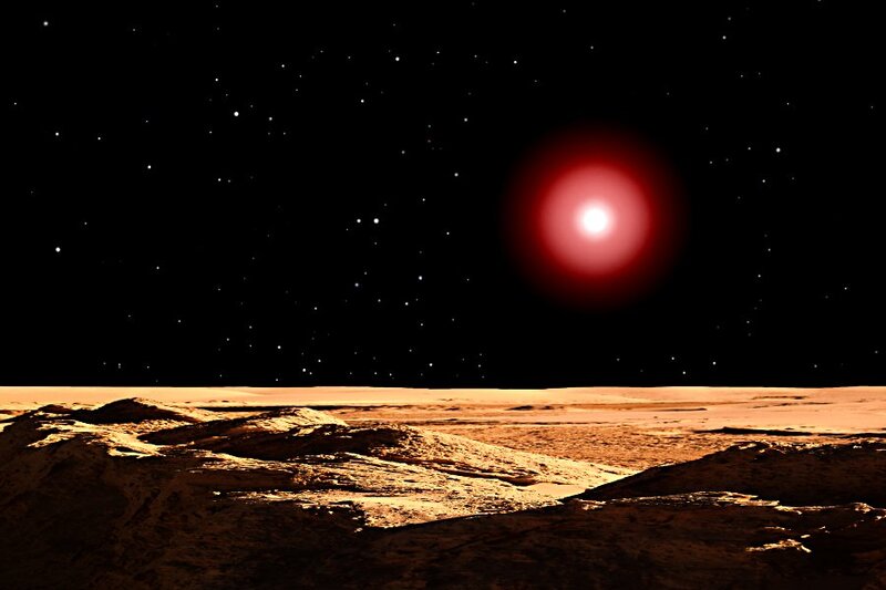 Alien Planet Surface — Black