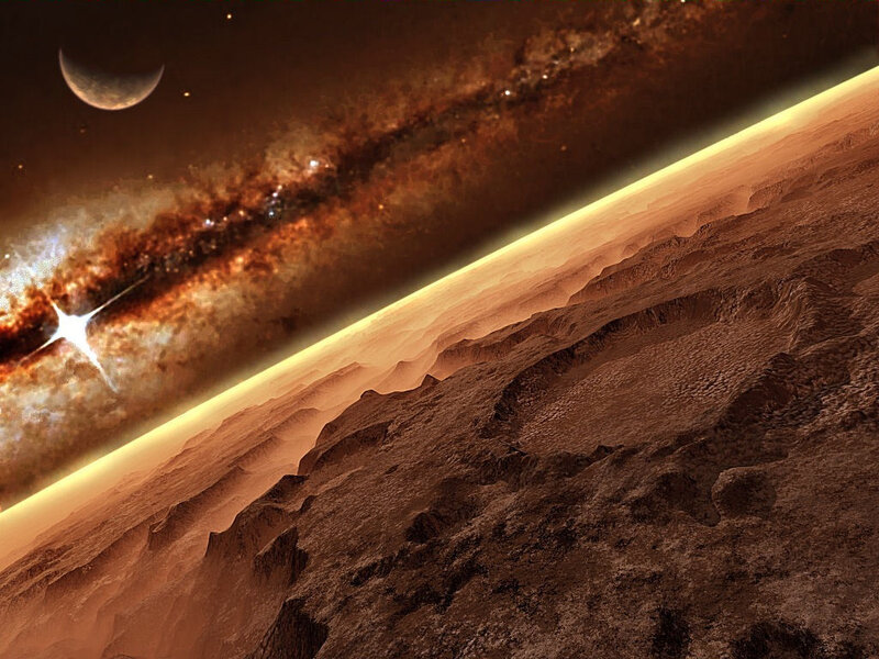 Alien Planet Surface — Brown
