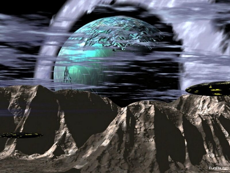 Alien Planet Surface — Gray, Dramatic