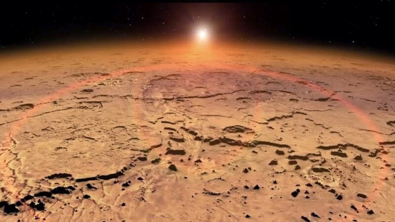 Alien Planet Surface — Orange, Dramatic