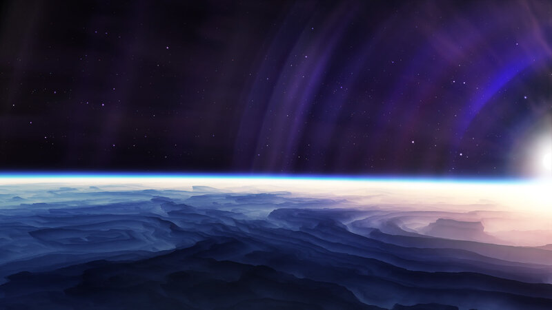 Alien Planet Surface — Purple, Serene