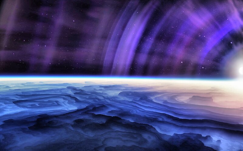 Alien Planet Surface — Purple