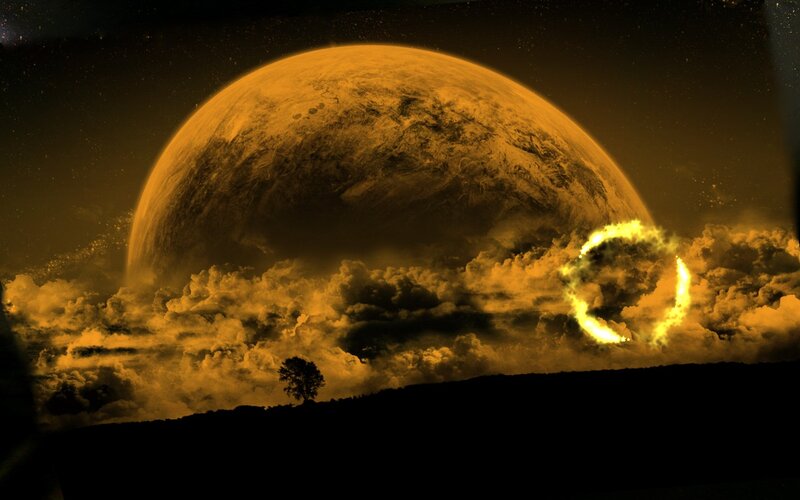 alien planet with ring