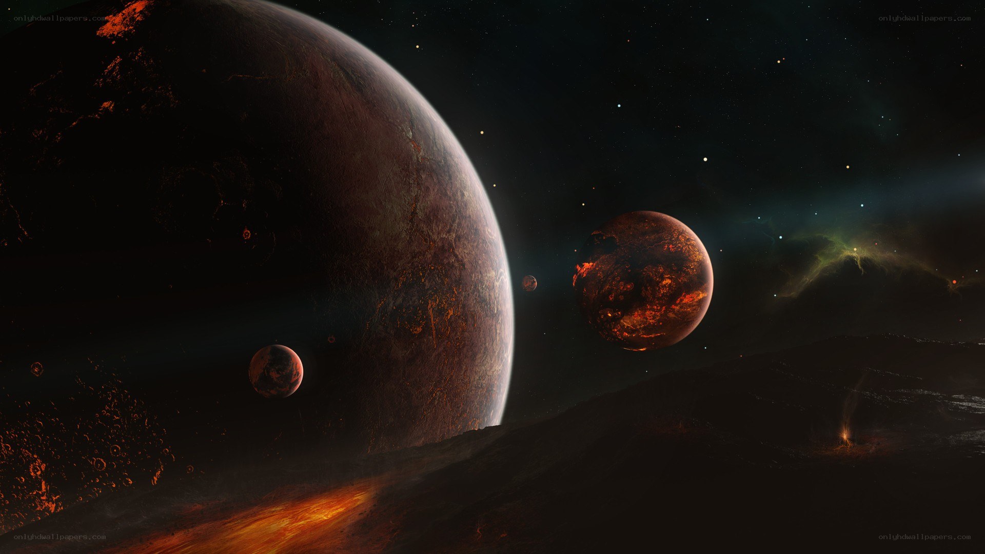 Alien planets in deep space