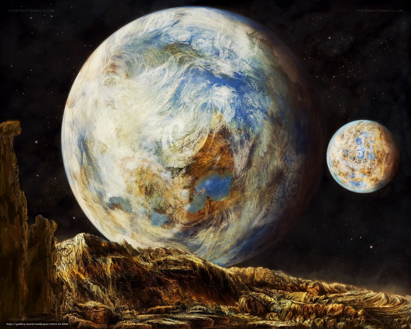 alien planets in space
