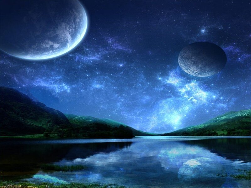 Alien Planets over Lake