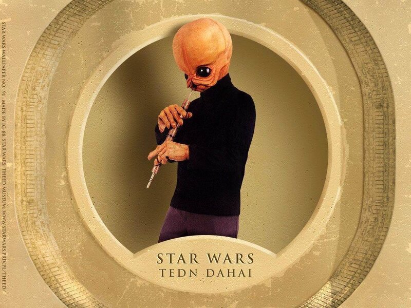 Alien Playing Flute