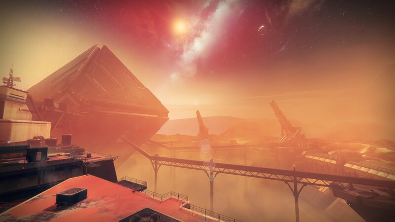 Alien Pyramid Structure — Red