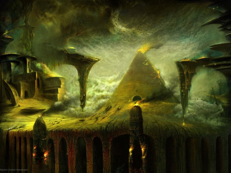 Alien Pyramid Structure