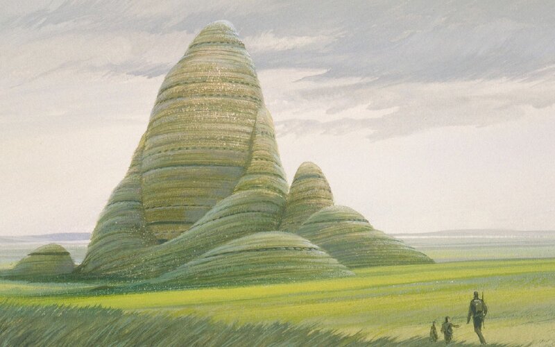 Alien Pyramid Structures — Green