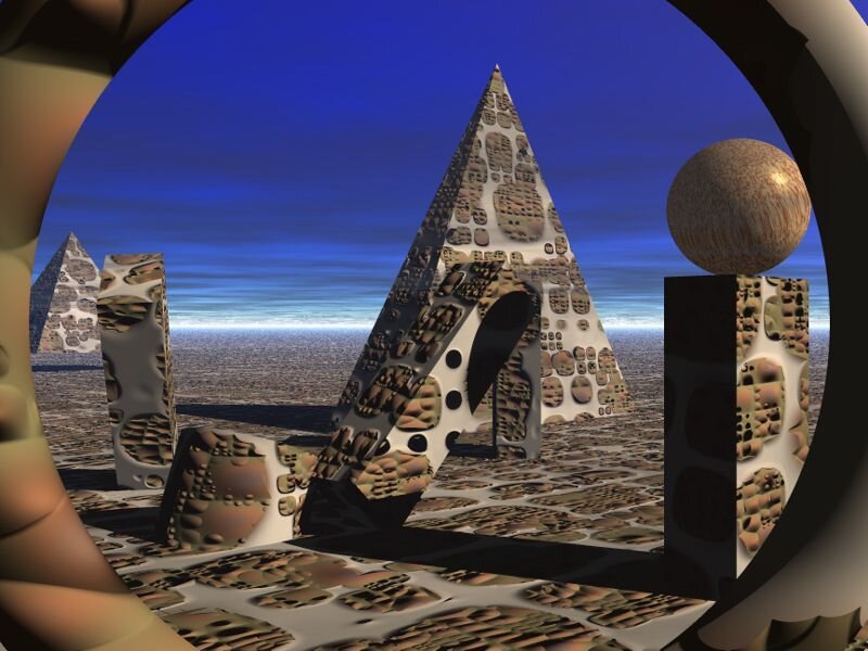 Alien Pyramid Structures