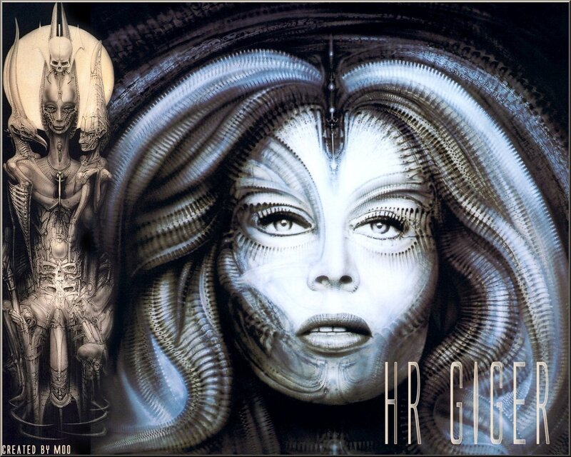 Alien Queen and Facehugger Art