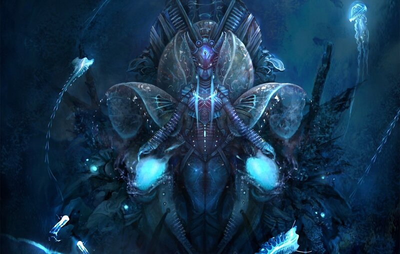 alien queen in deep sea