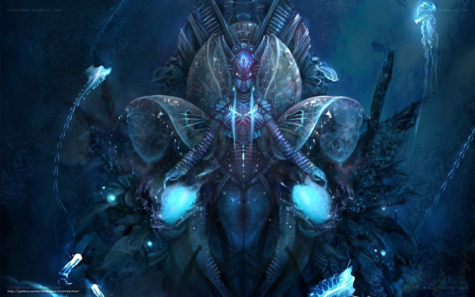 alien queen in deep sea
