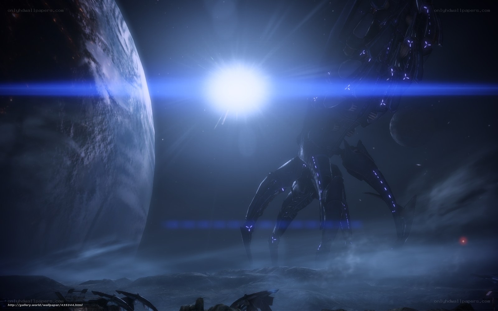 alien robot on alien planet