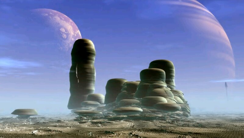 Alien Rock Formations — Blue