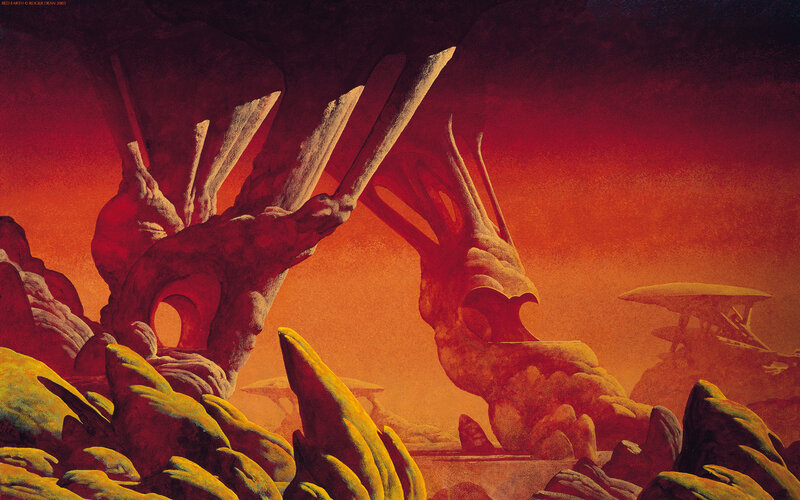 Alien Rock Formations — Red