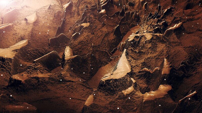 Alien Rocky Landscape