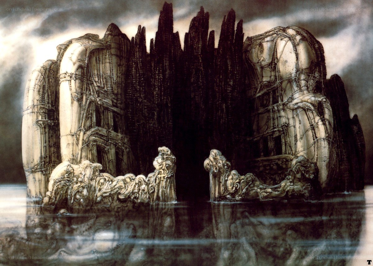 alien ruins in water