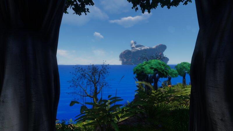 Alien Ship in Ocean