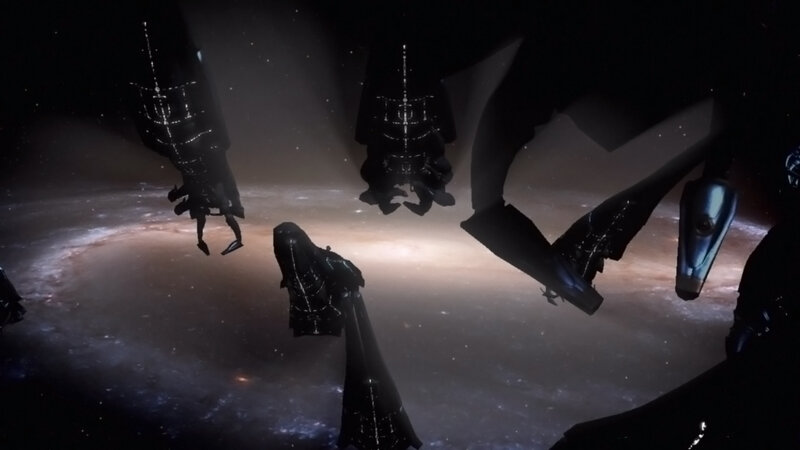 alien ships in space