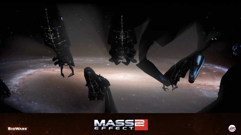 Alien Ships in Space — Black