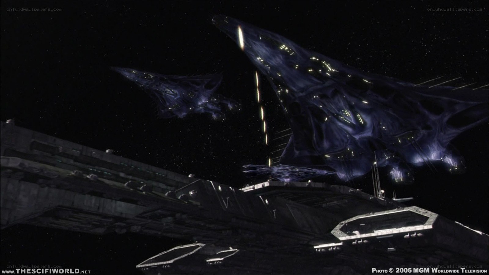 alien ships in space